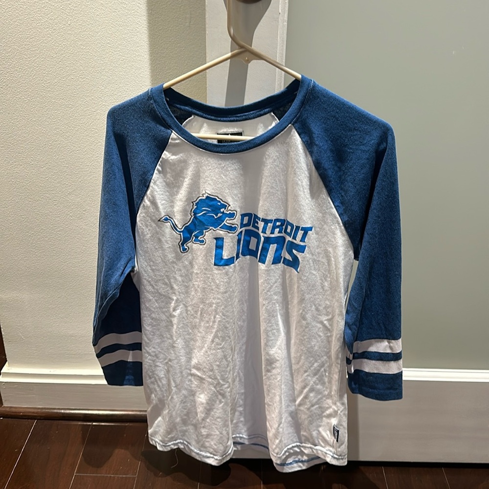 Detroit Lion raglan tee